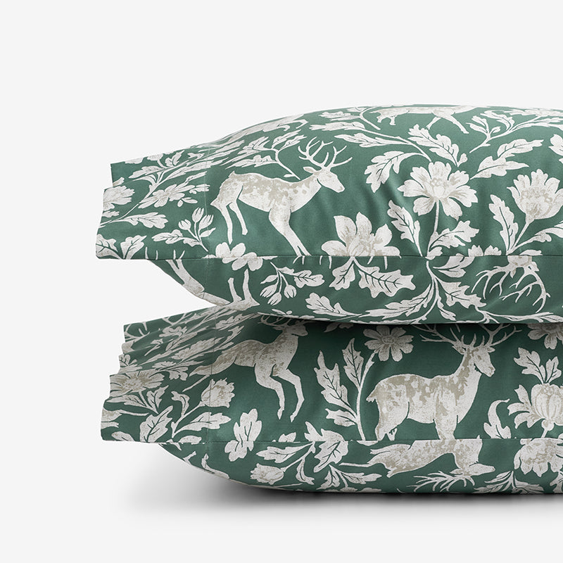 Deer Walk Classic Smooth Sateen Pillowcase Set