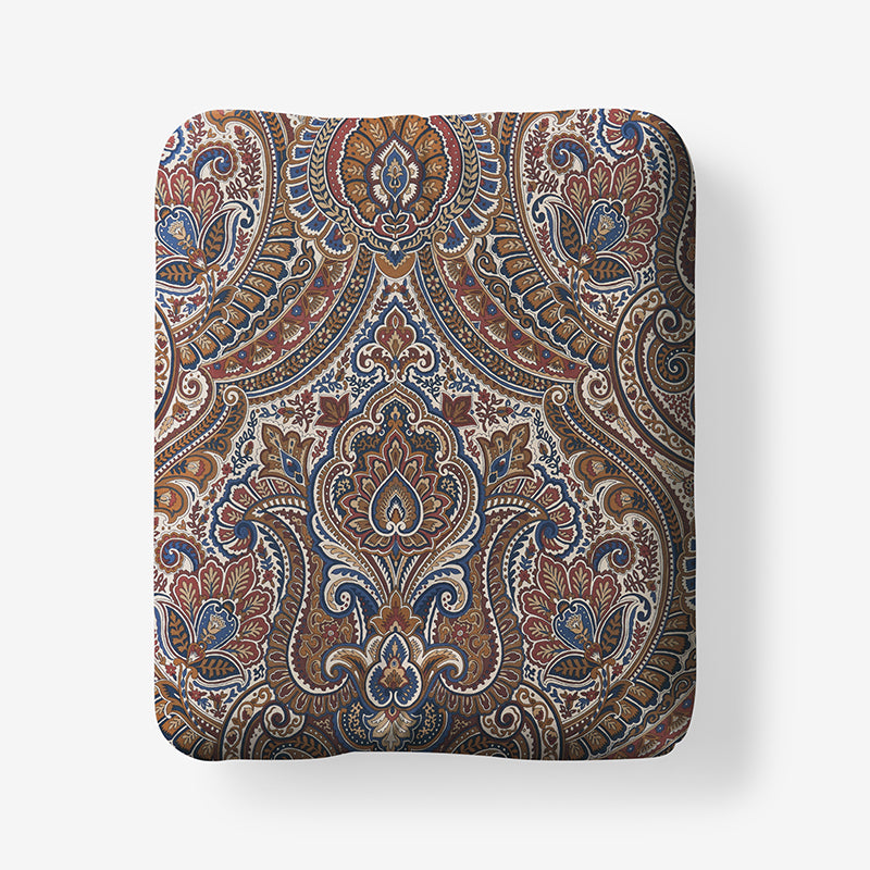 Royal Paisley Premium Smooth Wrinkle-Free Sateen Fitted Bed Sheet