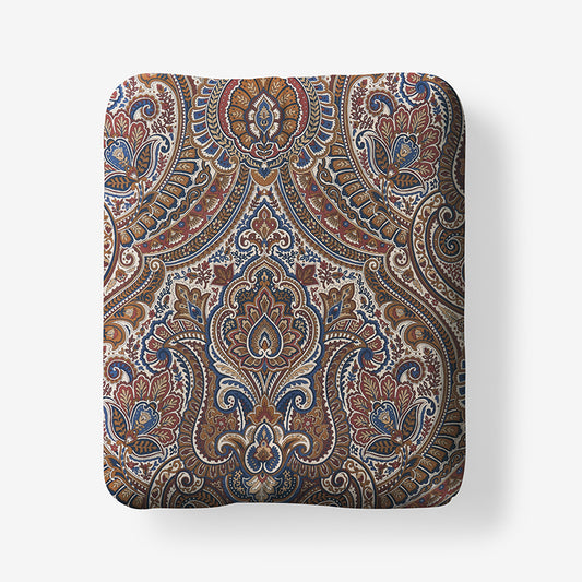 Royal Paisley Premium Smooth Wrinkle-Free Sateen Fitted Bed Sheet