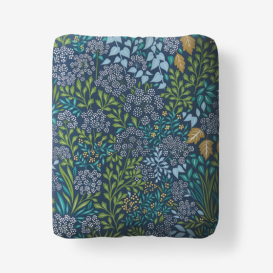 Achillea Patch Classic Cool Cotton Percale Fitted Bed Sheet