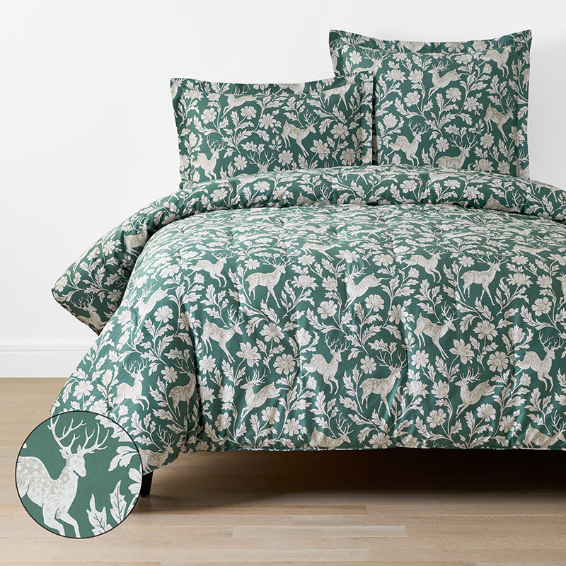 Deer Walk Classic Smooth Sateen Comforter