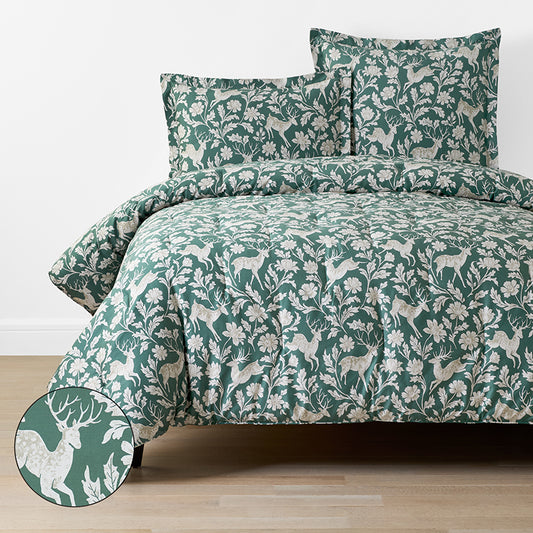 Deer Walk Classic Smooth Sateen Comforter