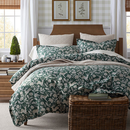 Deer Walk Classic Smooth Sateen Flat Bed Sheet