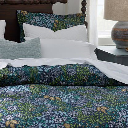 Achillea Patch Classic Cool Cotton Percale Pillowcase Set