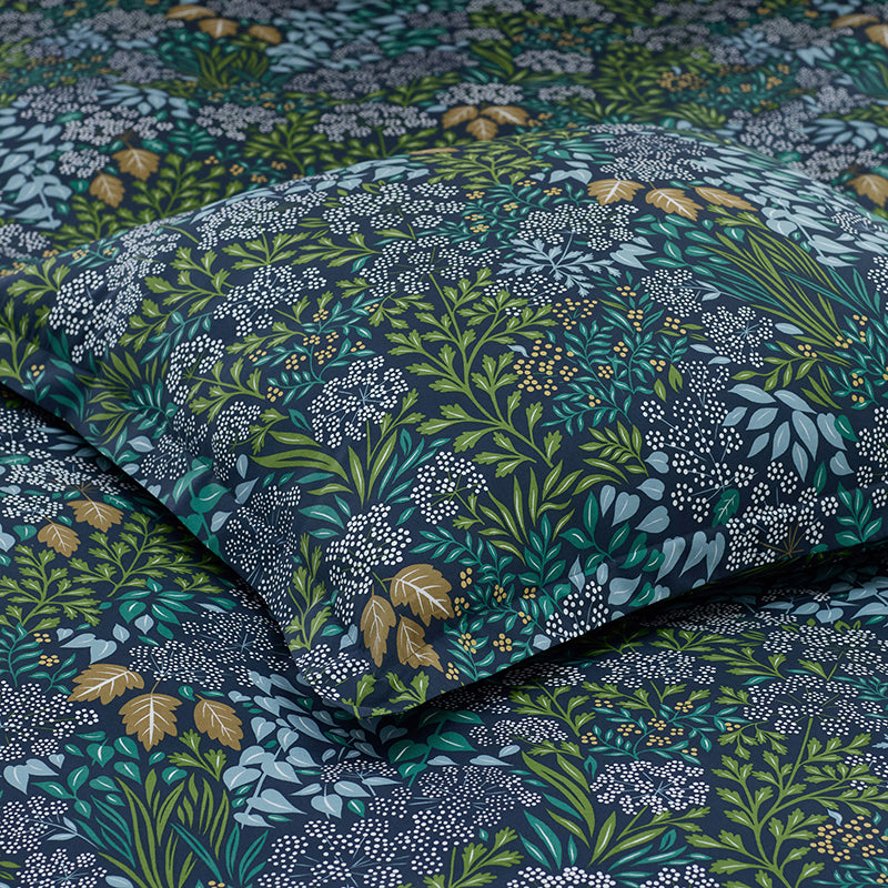 Achillea Patch Classic Cool Cotton Percale Flat Bed Sheet