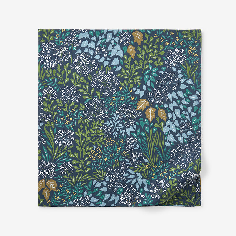 Achillea Patch Classic Cool Cotton Percale Flat Bed Sheet