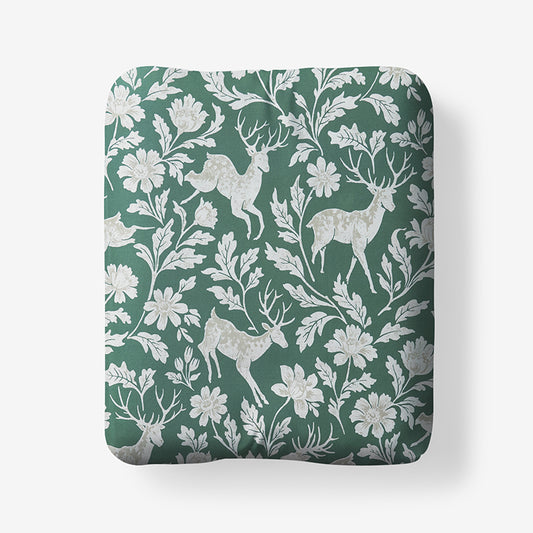 Deer Walk Classic Smooth Sateen Fitted Bed Sheet