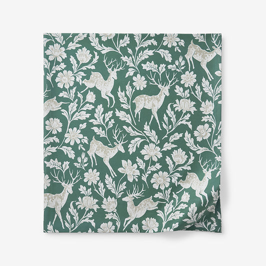 Deer Walk Classic Smooth Sateen Flat Bed Sheet