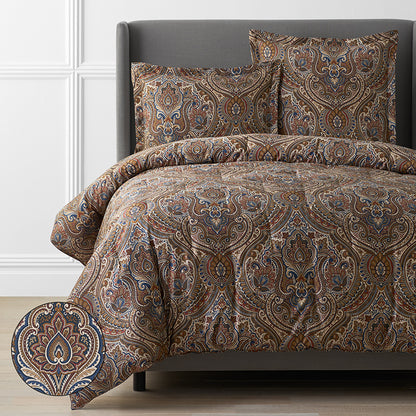 Royal Paisley Premium Smooth Wrinkle-Free Sateen Comforter