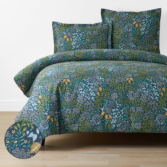 Achillea Patch Classic Cool Cotton Percale Duvet Cover