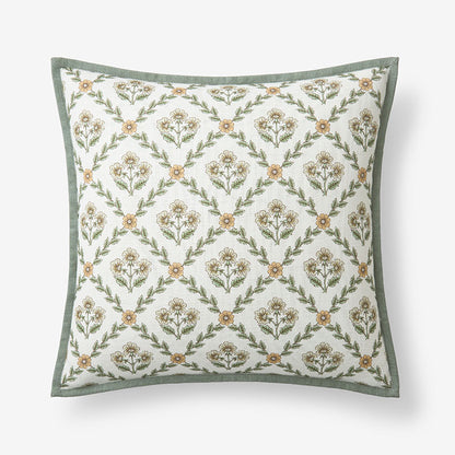 Joyous Garden Reversible Decorative Square Pillow Cover