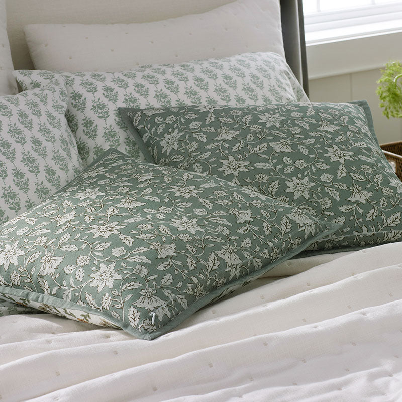 Joyous Garden Reversible Decorative Square Pillow Cover