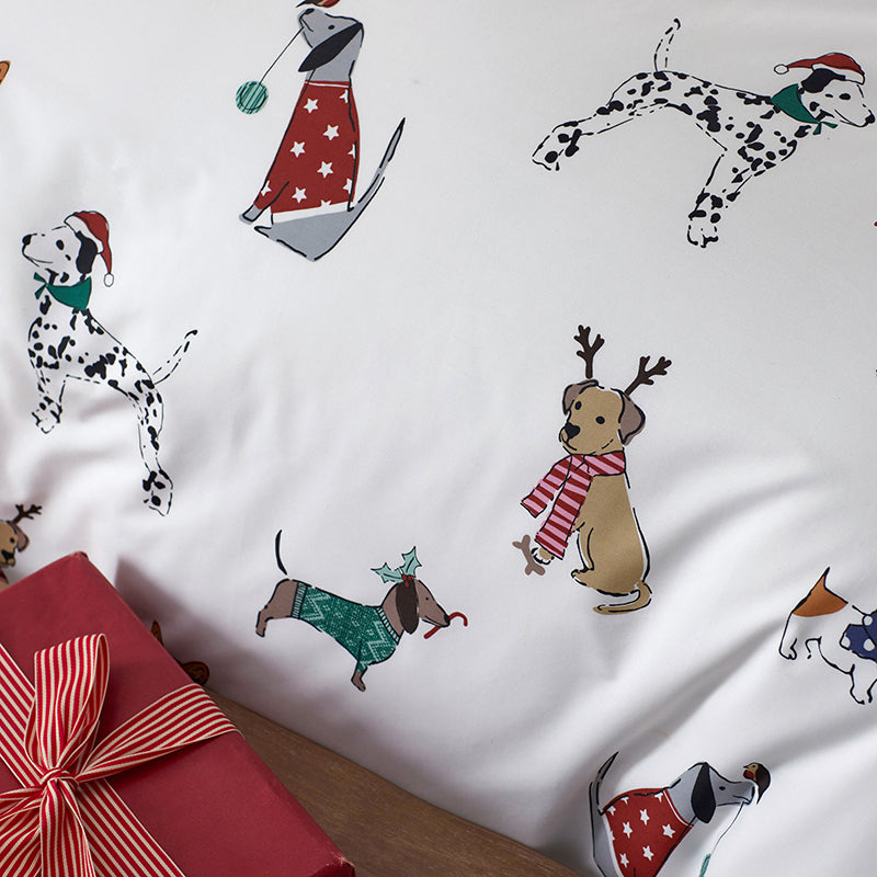 Holiday Print Classic Cool Cotton Percale Duvet Cover