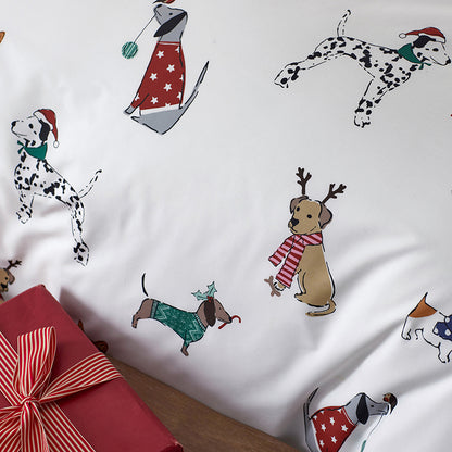 Holiday Print Classic Cool Cotton Percale Duvet Cover