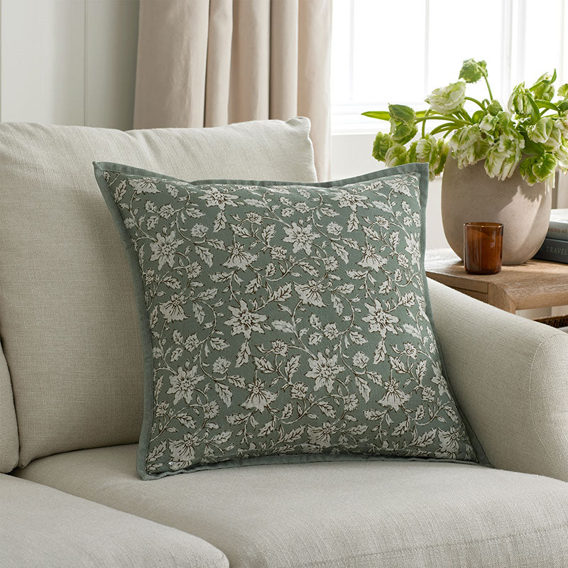 Joyous Garden Reversible Decorative Square Pillow Cover