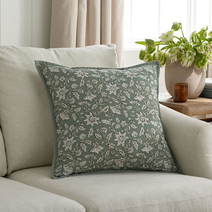 Joyous Garden Reversible Decorative Square Pillow Cover