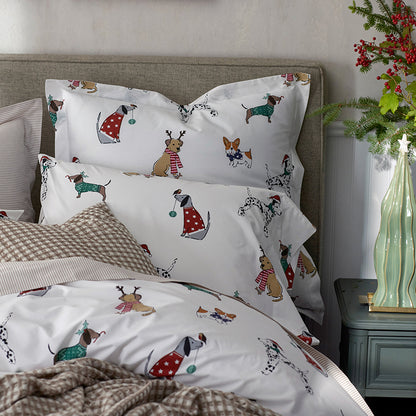 Holiday Print Classic Cool Cotton Percale Pillowcase Set