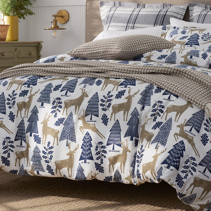 Holiday Print Classic Ultra-Cozy Cotton Flannel Duvet Cover