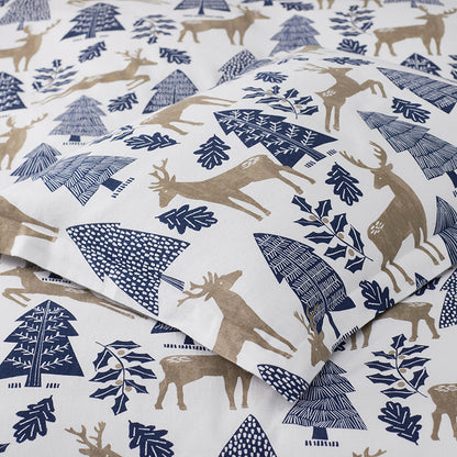 Holiday Print Classic Ultra-Cozy Cotton Flannel Duvet Cover