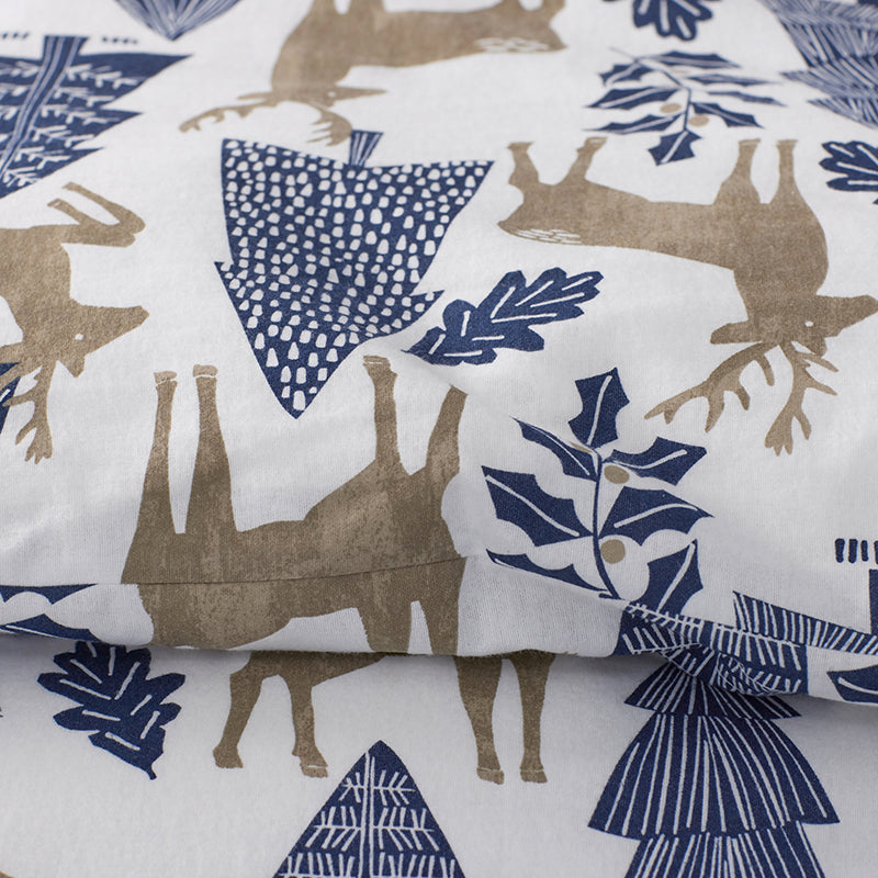 Holiday Print Classic Ultra-Cozy Cotton Flannel Fitted Bed Sheet
