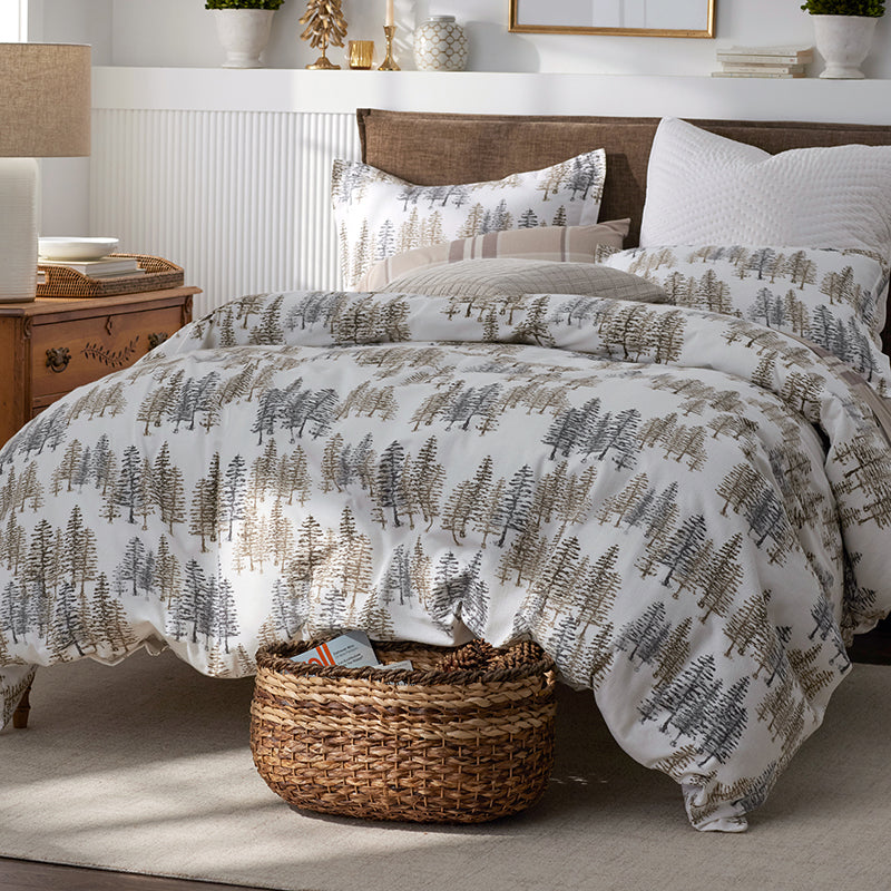 Holiday Print Classic Ultra-Cozy Cotton Flannel Bed Sheet Set