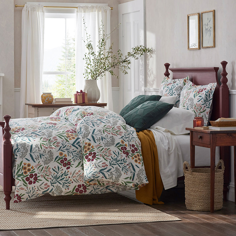 Holiday Print Classic Ultra-Cozy Cotton Flannel Bed Sheet Set