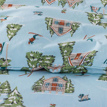 Holiday Print Classic Ultra-Cozy Cotton Flannel Pillowcase Set