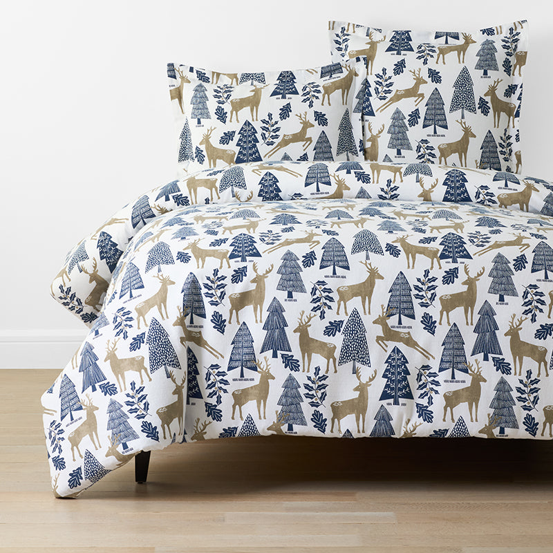Holiday Print Classic Ultra-Cozy Cotton Flannel Duvet Cover
