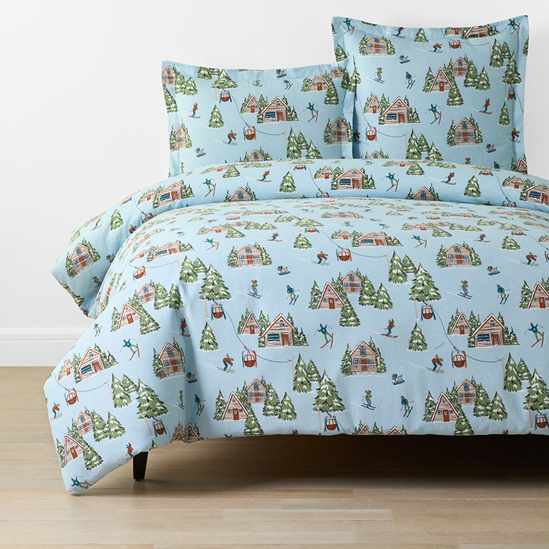 Holiday Print Classic Ultra-Cozy Cotton Flannel Duvet Cover