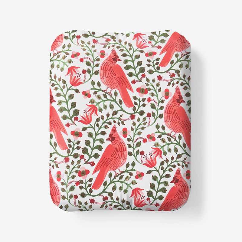 Cardinals Classic Cool Cotton Percale Fitted Bed Sheet
