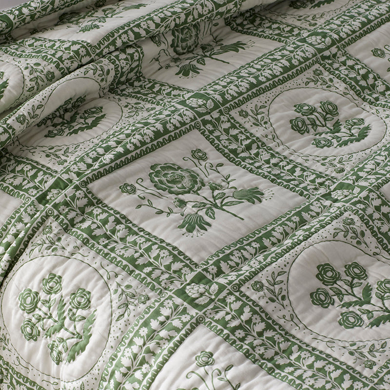 Artichoke Garden Quilted Sham