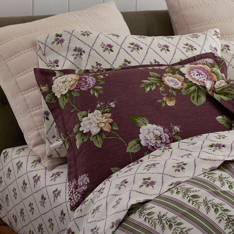 Peony Hydrangea Mini Classic Smooth Sateen Pillowcase Set