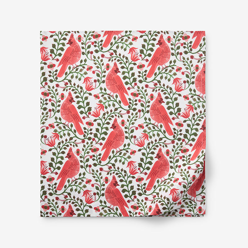 Cardinals Classic Cool Cotton Percale Flat Bed Sheet