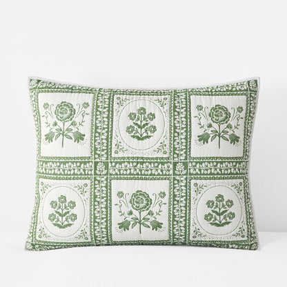 Artichoke Garden Quilted Sham