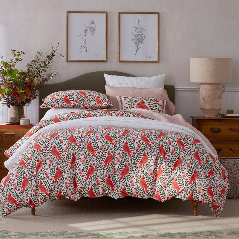 Cardinals Classic Cool Cotton Percale Pillowcase Set