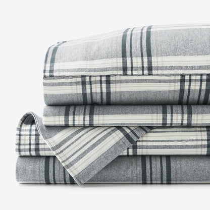 Classic Plaid Ultra-Cozy Cotton Flannel Bed Sheet Set