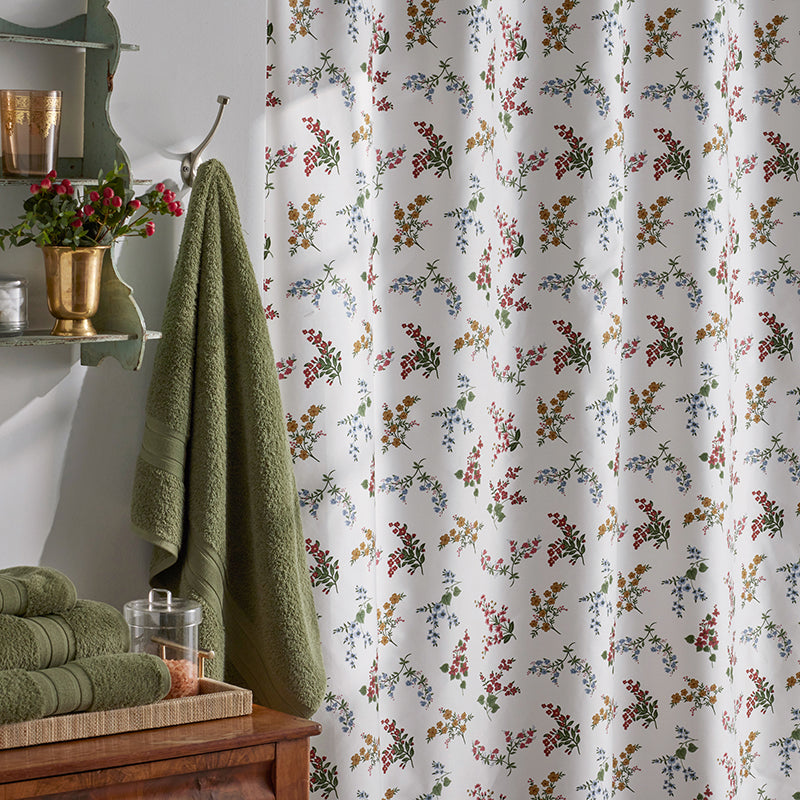 Amelia Classic Smooth Sateen Shower Curtain