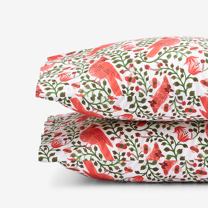 Cardinals Classic Cool Cotton Percale Pillowcase Set