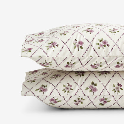 Peony Hydrangea Mini Classic Smooth Sateen Pillowcase Set