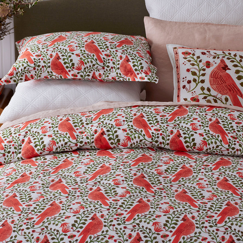 Cardinals Classic Cool Cotton Percale Duvet Cover