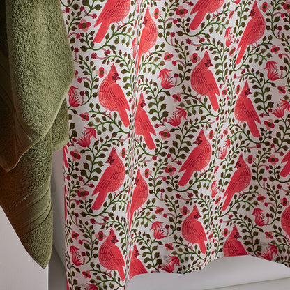 Cardinals Classic Cool Cotton Percale Shower Curtain