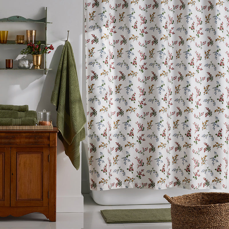 Amelia Classic Smooth Sateen Shower Curtain