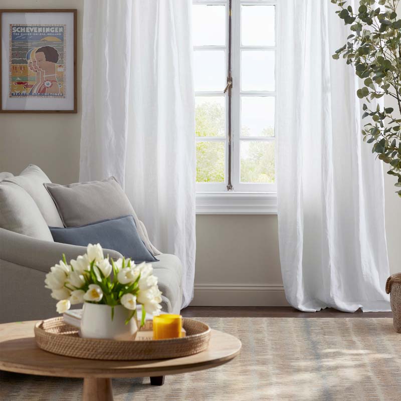 Linen Decorative Lumbar Pillow Cover