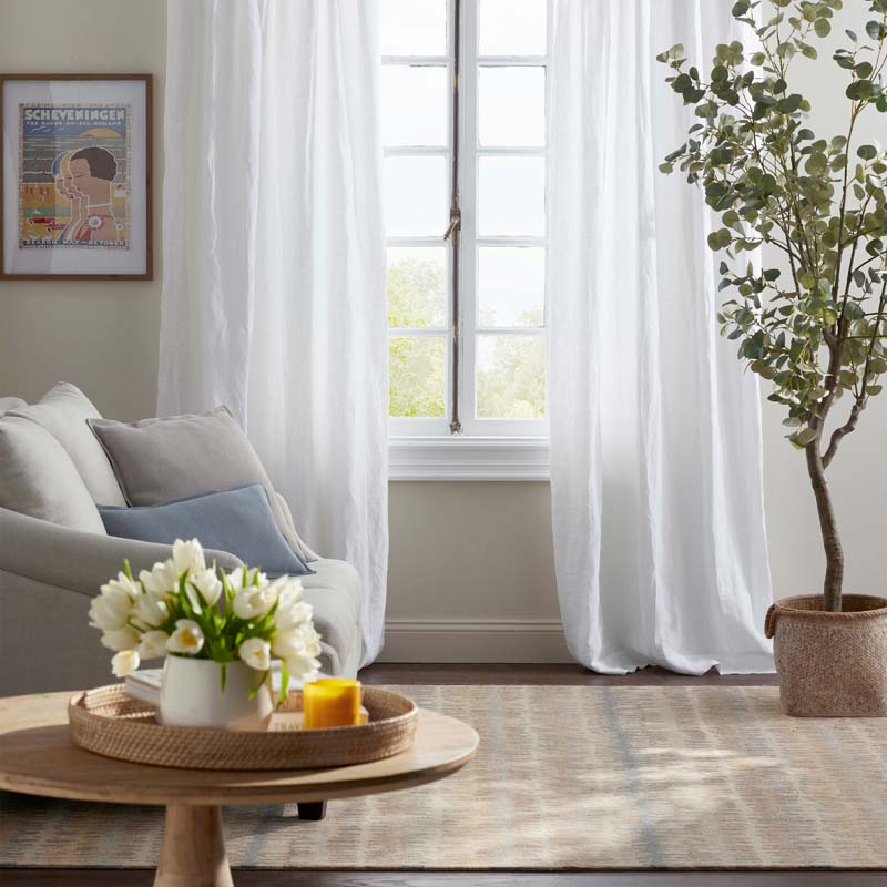 Linen Decorative Lumbar Pillow Cover