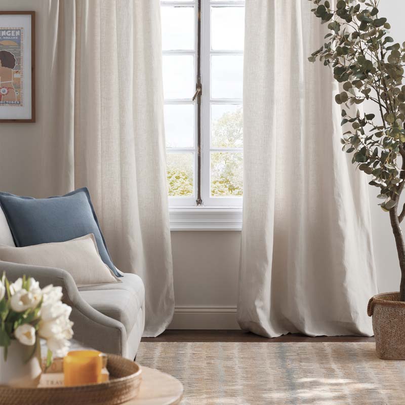 Linen Decorative Lumbar Pillow Cover