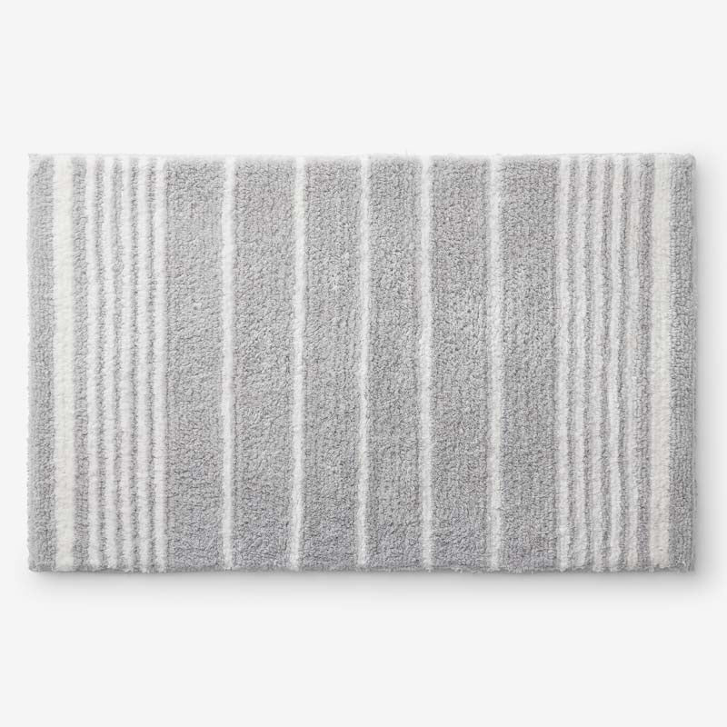 Plush Spa Stripe Bath Rug