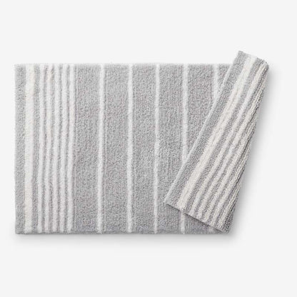 Plush Spa Stripe Bath Rug