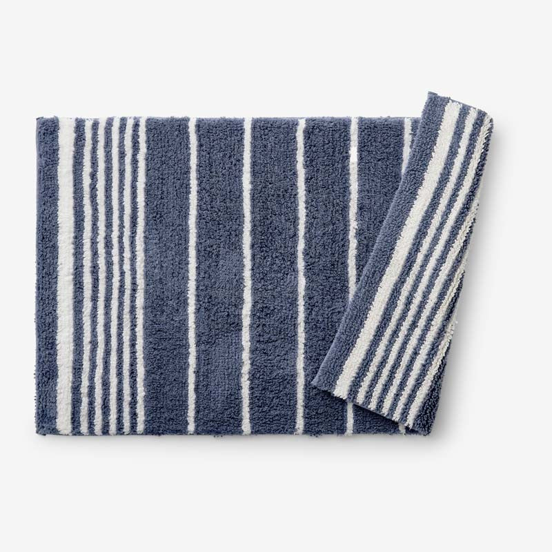 Plush Spa Stripe Bath Rug