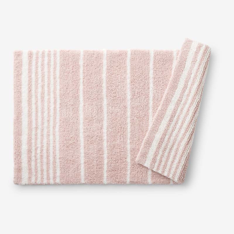 Plush Spa Stripe Bath Rug