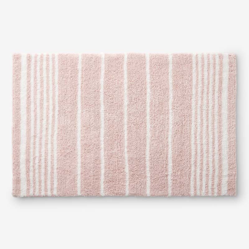 Plush Spa Stripe Bath Rug